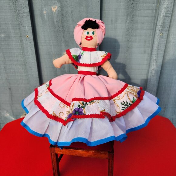 Topsy Turvy Doll Vintage Folk Art Doll - Picture 1 of 7